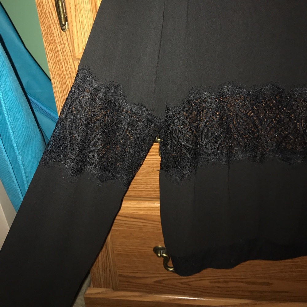 Long sleeve sheer black top - Picture 4 of 7