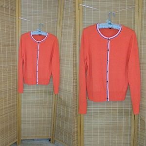 J. Crew Orange Cardigan