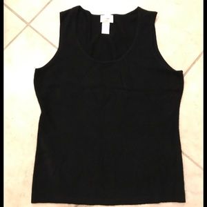XL Cashmere Black Neiman Marcus Tank