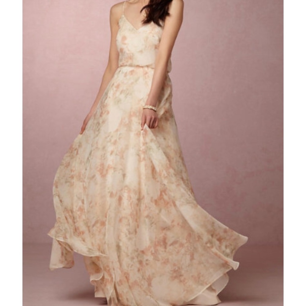 Jenny Yoo Floral Bridesmaid Dress