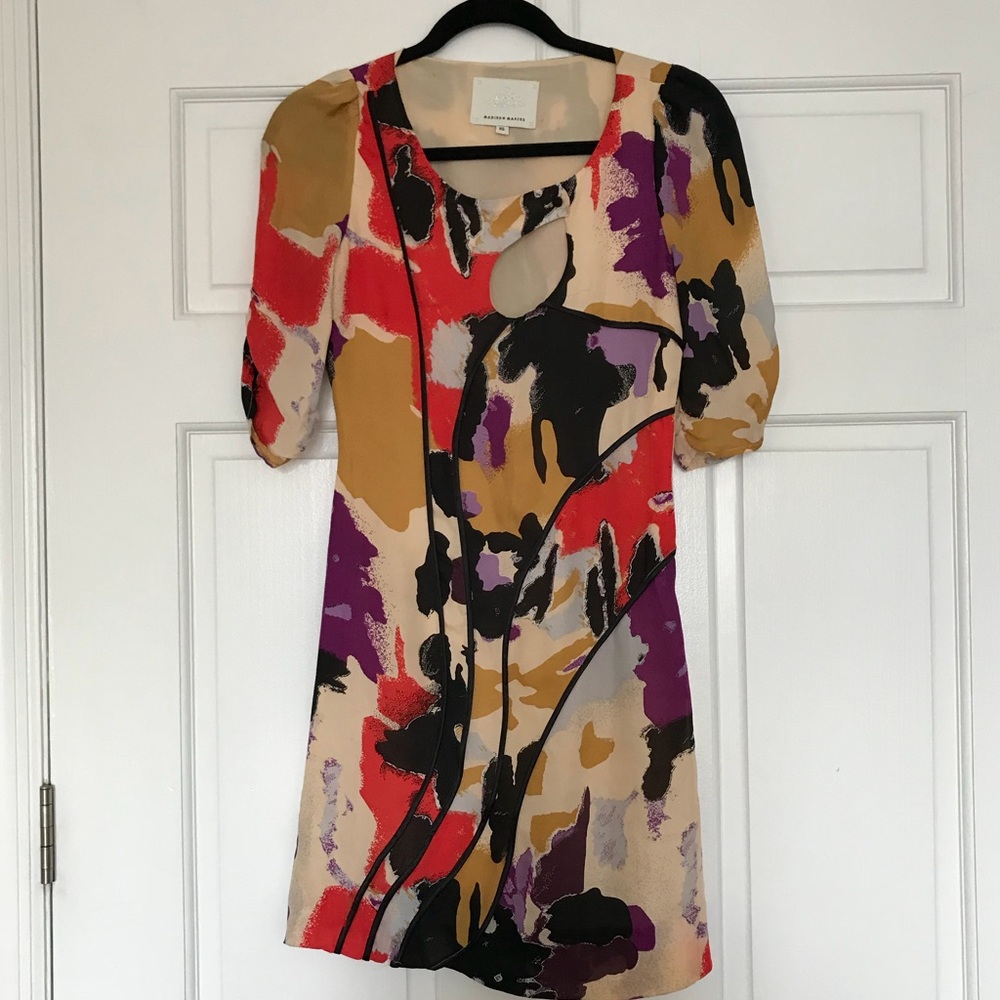 Madison Marcus multi colored cocktail dress xs