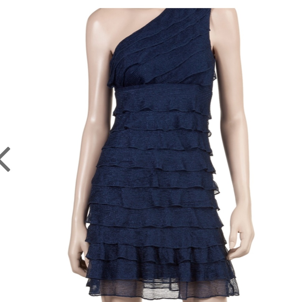 Max studio tiered one shoulder dress