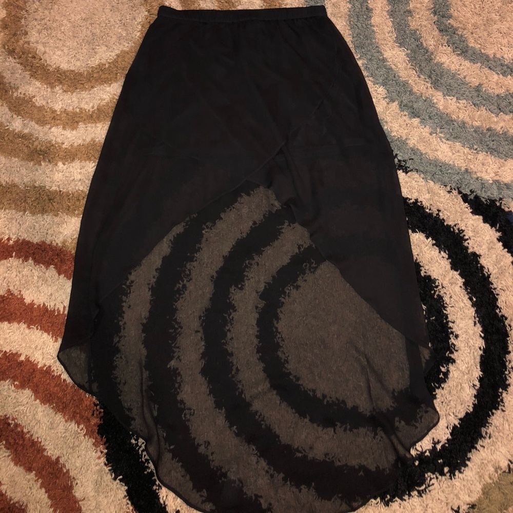 Women’s black sheer skirt
