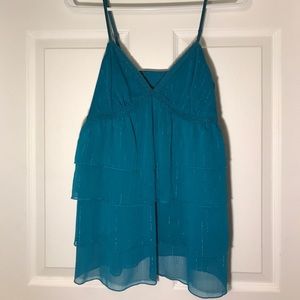 Teal Spaghetti Strap Top Size 8/ Medium (new)
