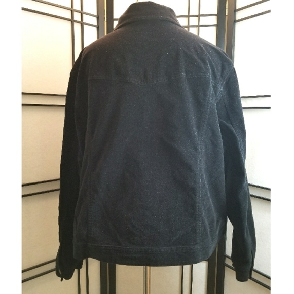 {Bill Blass Jeans} VINTAGE Stretch Velvet Jacket - Picture 2 of 4