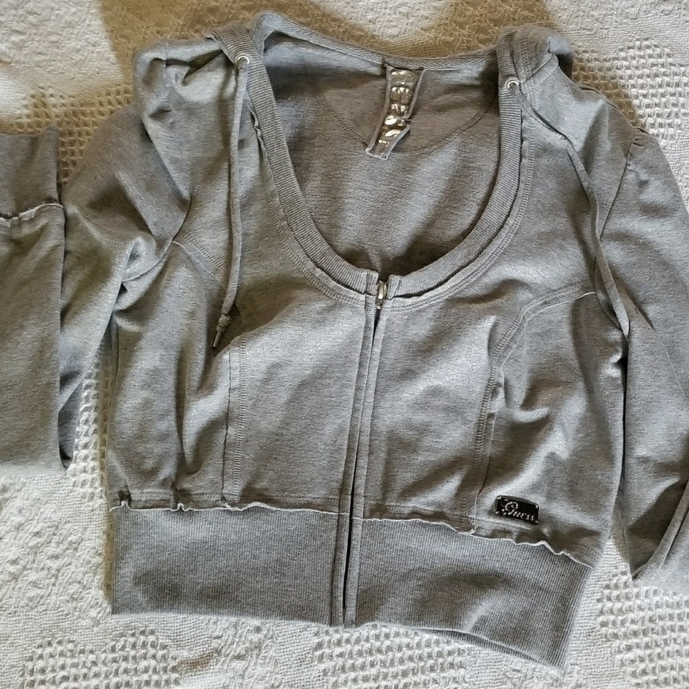 GUESS cropped hoodie