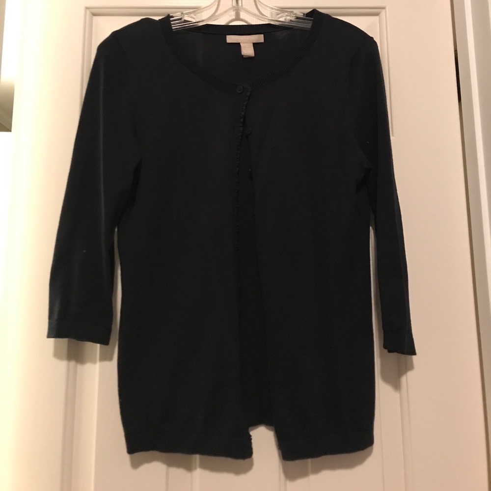 Navy blue banana republic cardigan