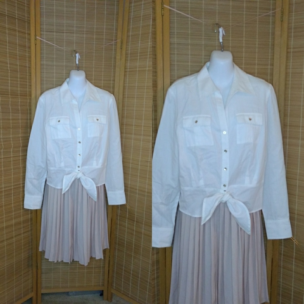 Jones New York Button Down Tie Top