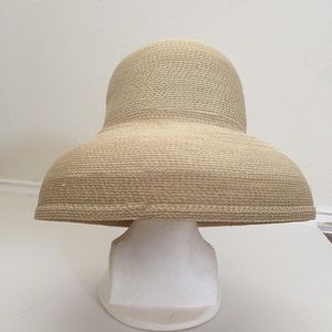 FRANK OLIVE GOLD STRAW HAT