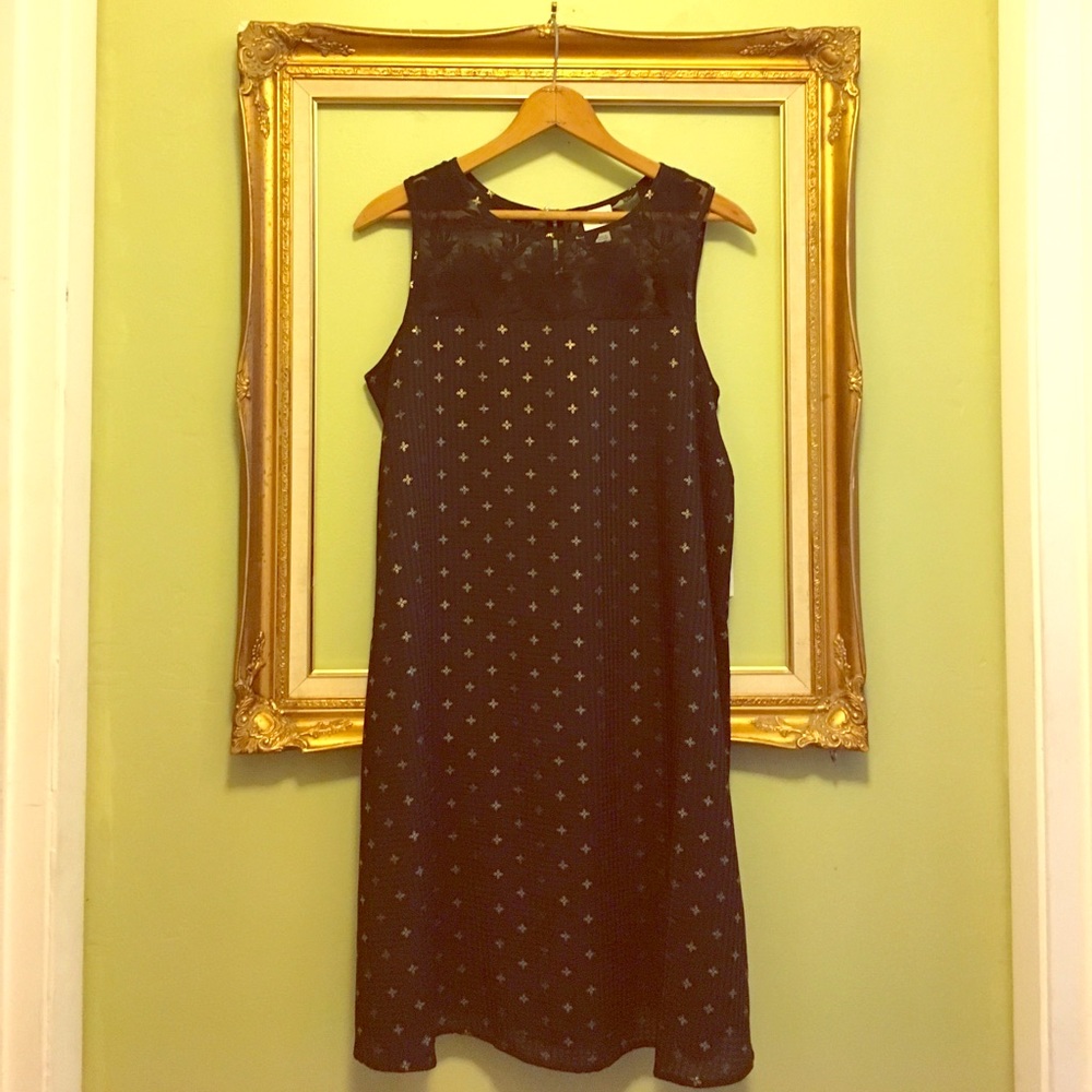 💚Black shift dress