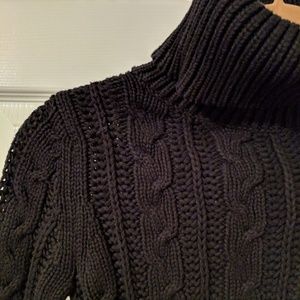 VS Black Turtleneck Sweater