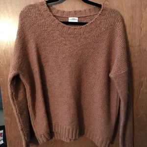 Wool camel colored boxy sweater - Madewell