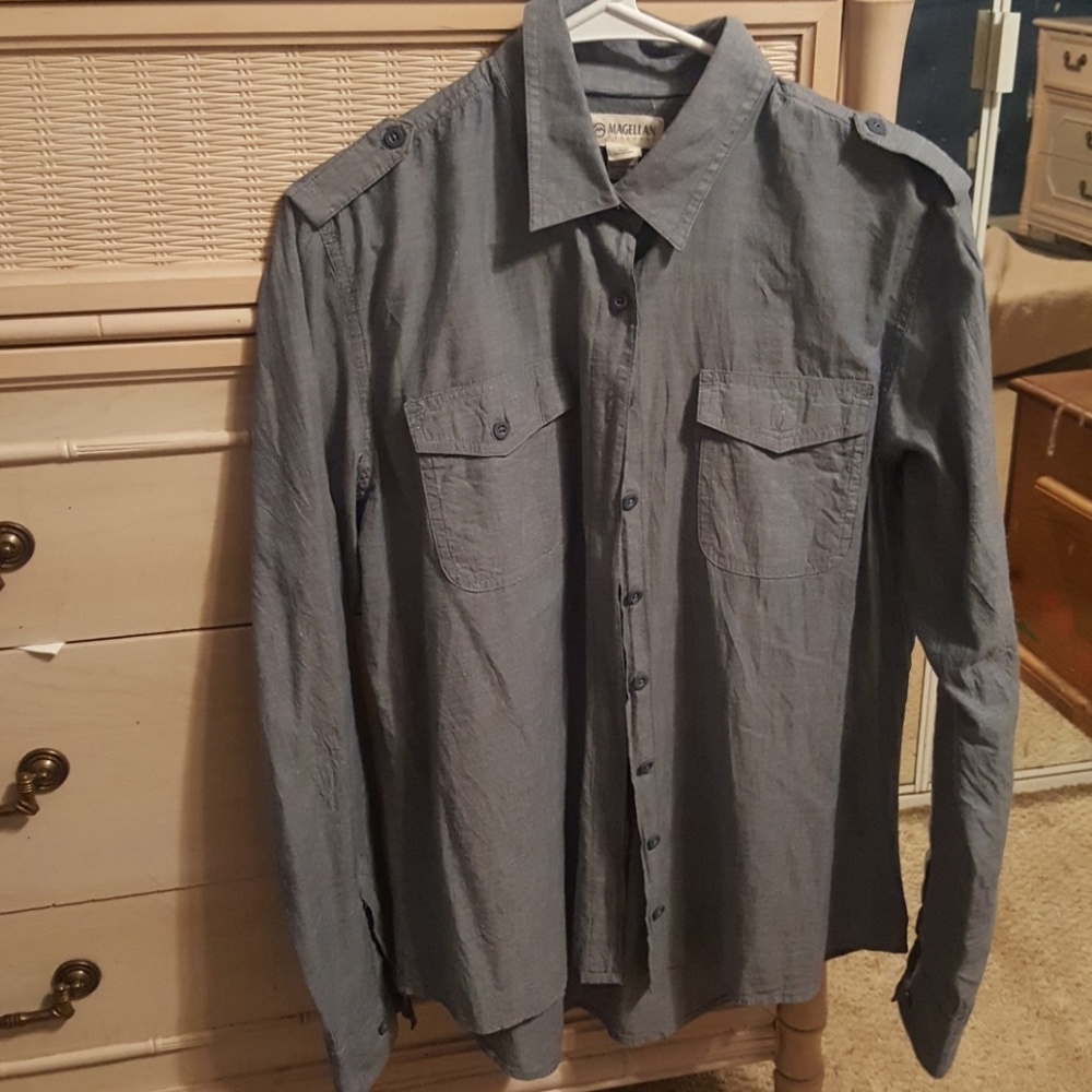 Denim colored Magellan shirt.