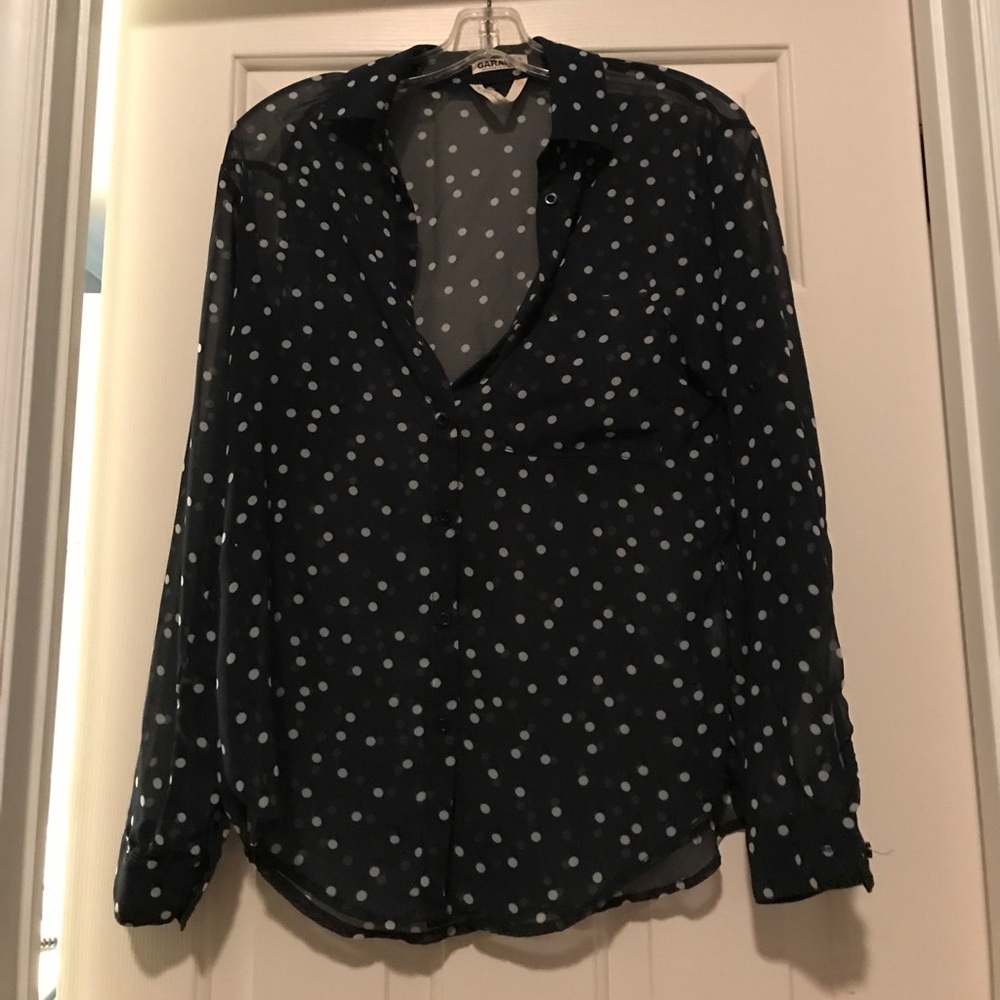 Sheer button down