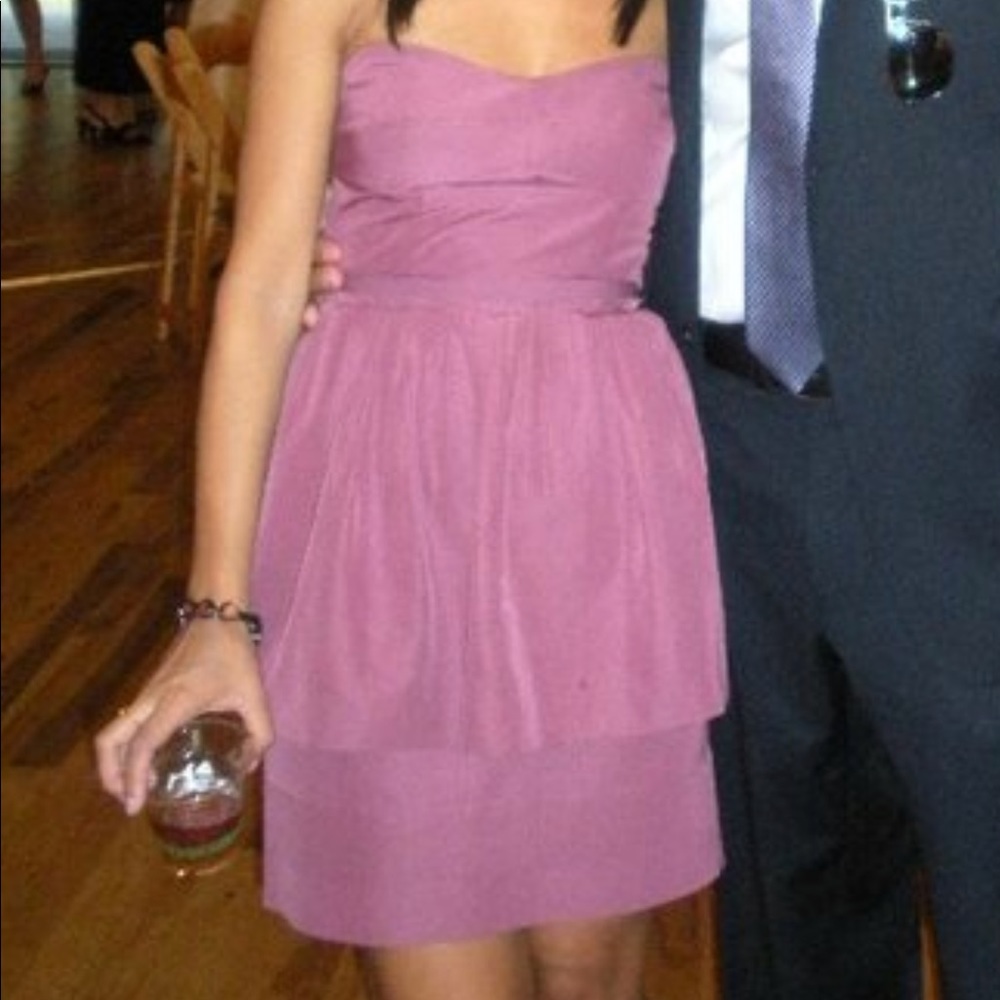 J. Crew Leighton mauve/pink cocktail dress size 0