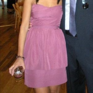 J. Crew Leighton mauve/pink cocktail dress size 0