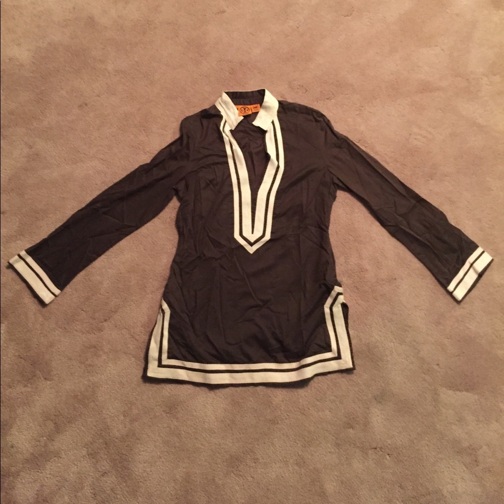 Tory Burch long sleeve brown top