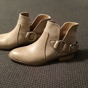 Booties tan/gray