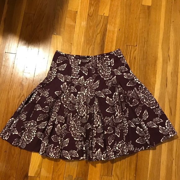 Club Monaco Dresses & Skirts - Club Monaco Purple Cotton Linen Skirt Sz 4