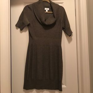 Ann Taylor Loft Brown/grey sweater dress size S