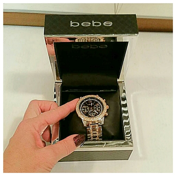 bebe silver watch