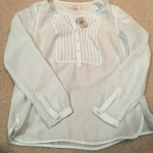 LOFT S *NWT* pale green long sleeve