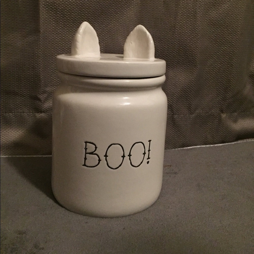 Magenta/Rae Dunn cat boo jar