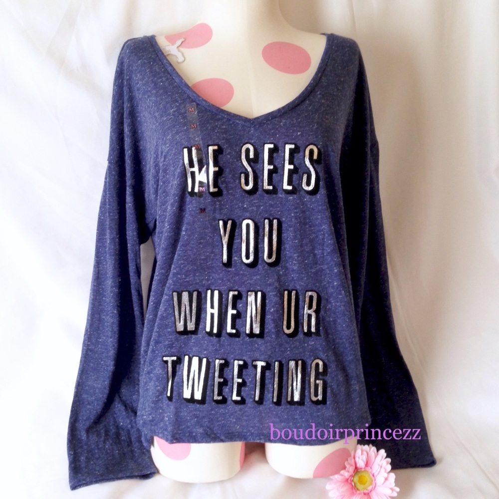 ❤SPECIAL SALE! VS He sees u when tweeting Top