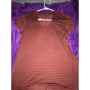 Red/Black Cut out shirt