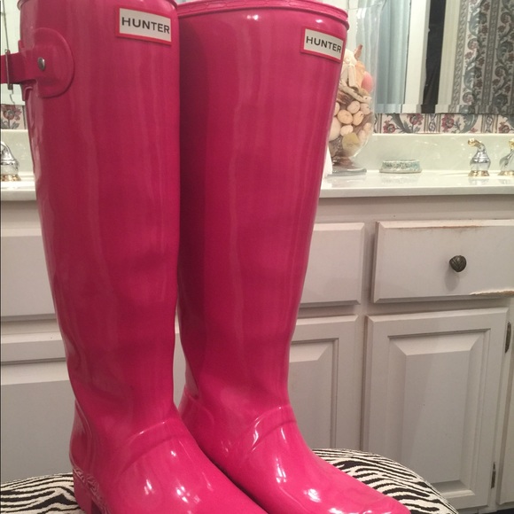 Hunter Shoes - Hot pink hunter boot