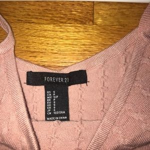 Cute pink cropped top