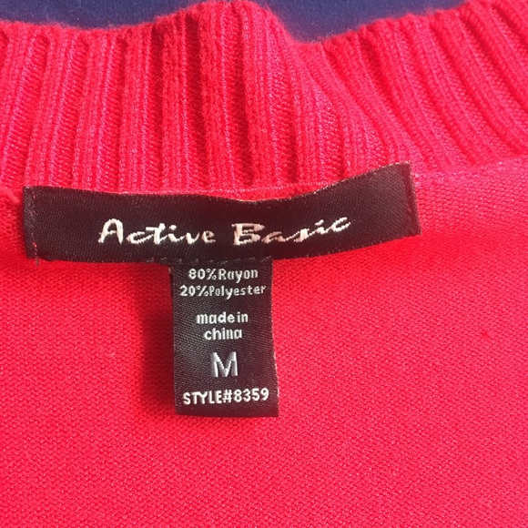 Active basic red sweater - Picture 2 of 3