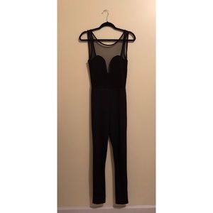Super cute mesh jumpsuit!