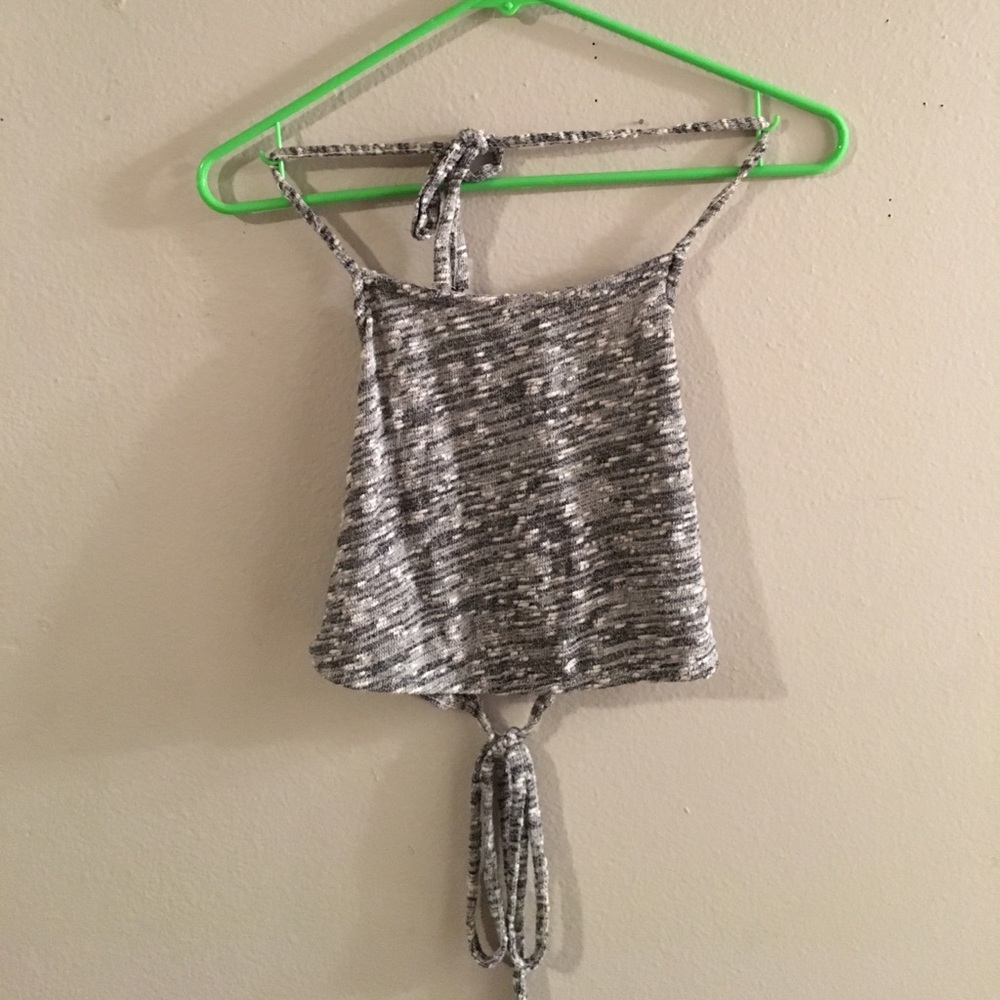 Brandy Melville Salt & Pepper Halter Top