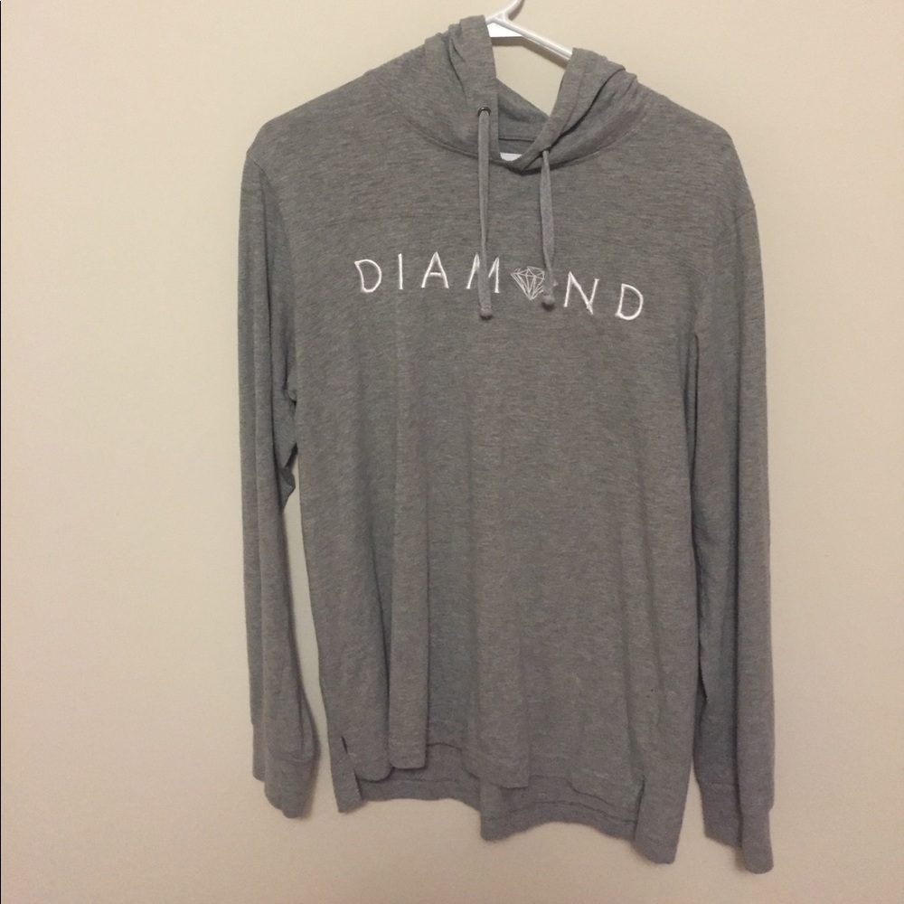 Long sleeve diamond hoodie