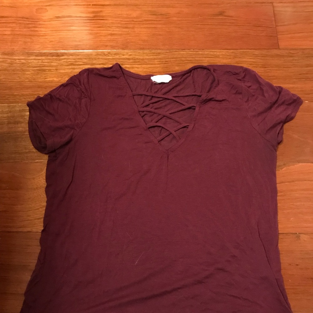 Criss cross t shirt