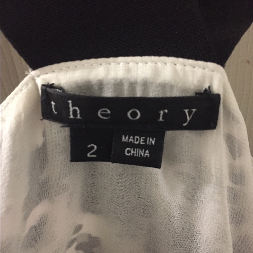 NWOT Theory Dress Silk Size 2 - Picture 3 of 4