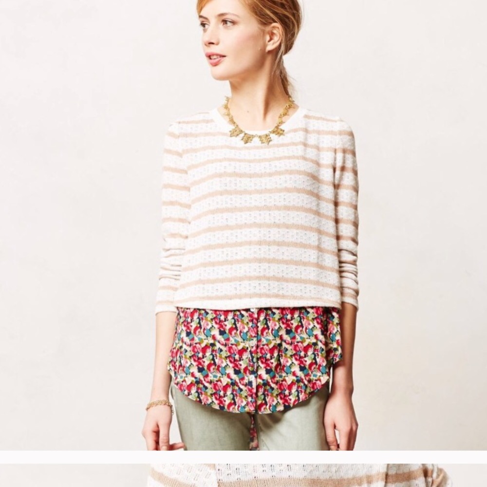 Postmark Layered Ginny Pullover Top. Anthropologie - Picture 5 of 8