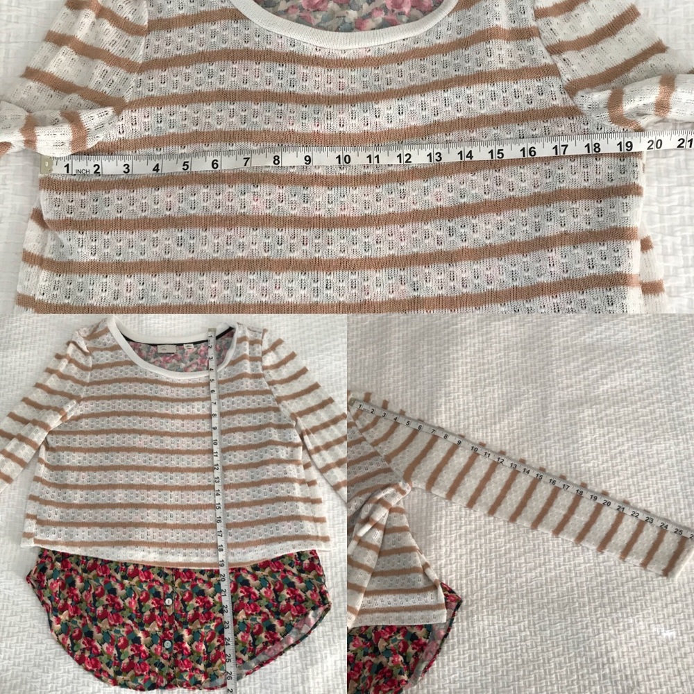 Postmark Layered Ginny Pullover Top. Anthropologie - Picture 7 of 8