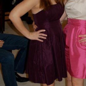 Victoria’s Secret strapless purple dress 4 pockets