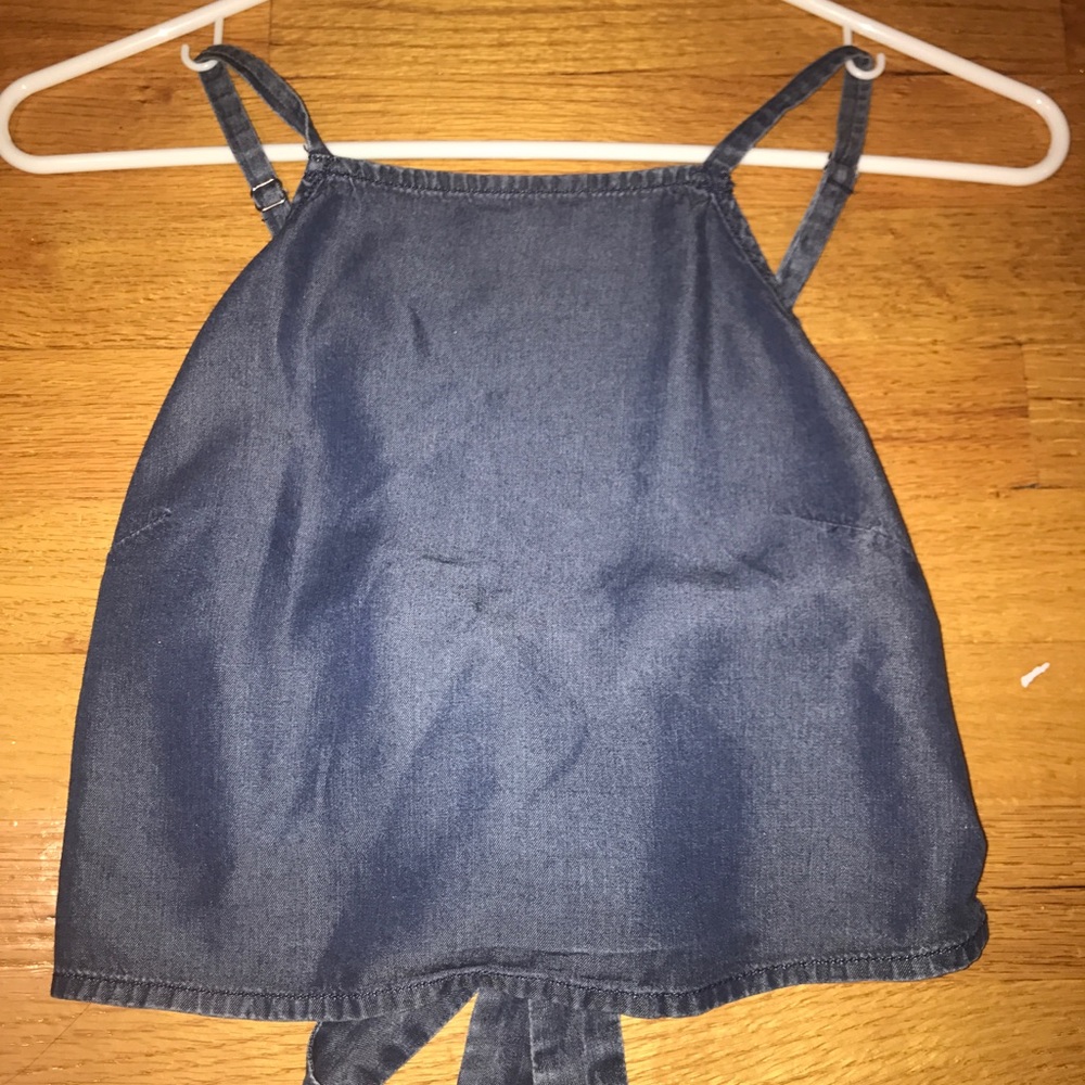 Cropped "denim" style