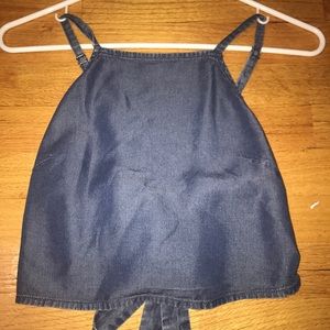 Cropped "denim" style