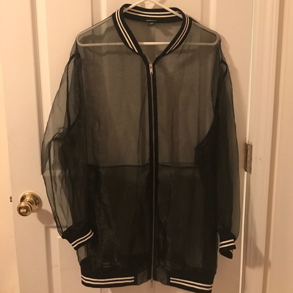 100% polyester black  jacket