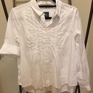 Anthropologie white swing button down