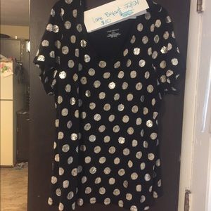 Lane Bryant 22/24 foiled dot tee