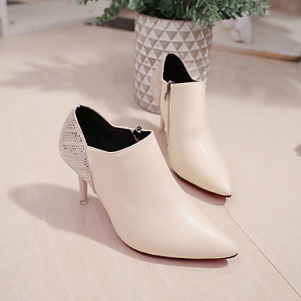 Cream 2in Ankle Boot