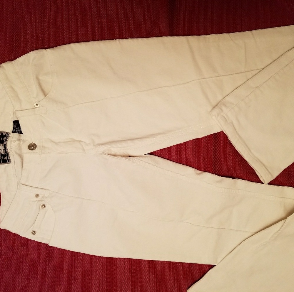 Corduroy White Pants