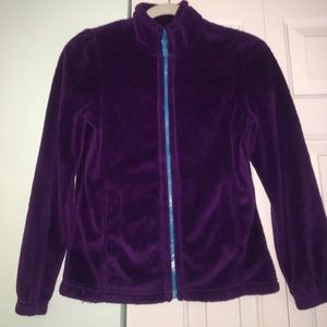 Purple zip up jacket