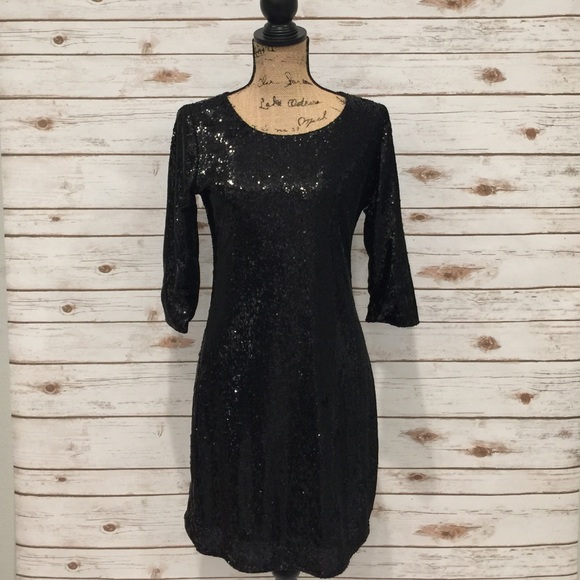 Cupcakes and Cashmere Dresses & Skirts - NWOT Cupcakes and Cashmere Black Sequin Dress