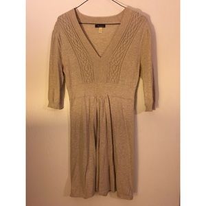 Nordstrom brand oatmeal color sweater dress